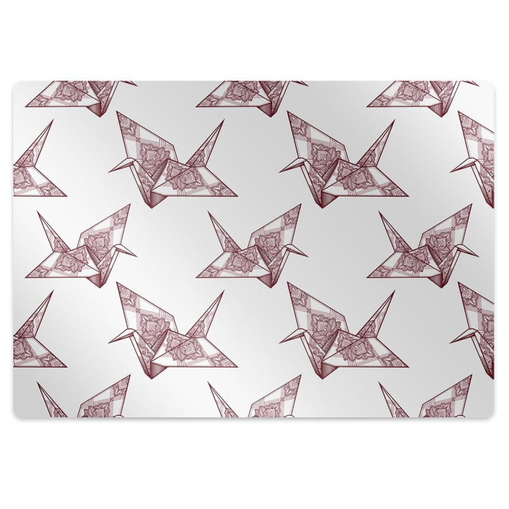 kobercomat.sk Podložka pod kancelársku stoličku origami vtáky 120x90 cm 
